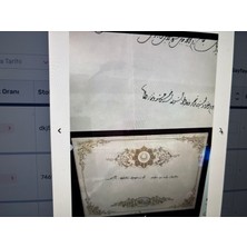 Çerçevesinde Nişani Osmani Berati ve Zarfı
