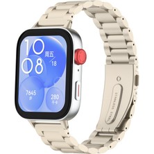 Redmud Teknoloji Huawei Watch Fit 3 / Fit 4 /fit 4 Pro Ile Uyumlu Paslanmaz Çelik Kordon Ayarlanabilir Metal Kayış