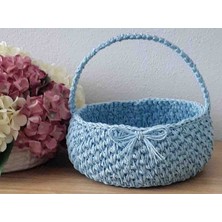 Çok Amaçlı Kağıt Iplik Dekoratif Sepet
