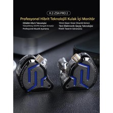 Sipariş Vakti Kz Zsn Pro 2 1ba+1dd Kulaklık Içi Kulaklık Mikrofonlu ve Type C Dönüştürücü Kablo