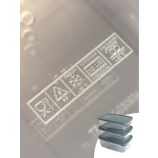 Saklama Kabı 3'lü - 3 x 2 Lt - 5 Pp - Yüksek Kalite Plastik Kap - Kapaklı Saklama Kabı