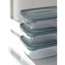Saklama Kabı 3'lü - 3 x 2 Lt - 5 Pp - Yüksek Kalite Plastik Kap - Kapaklı Saklama Kabı