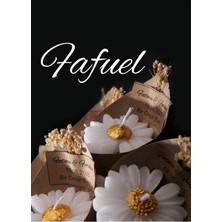 Mum Papatya Buket Kişiye Özel Düğün|nişan|söz Hediyelik Papatya Kokulu Buket Mum - 20 Adet