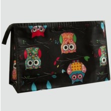 Baykuş Desenli Makyaj Çantası