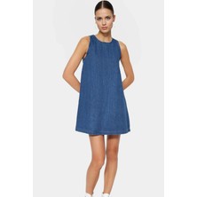 Pamuk Denim Mini Elbise Rahatlığı ve Şıklığı Bir Arada Profesyonel Görünüm Özel Tasarım