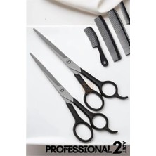 Butik Berber Makası 2 Adet Profesyonel 6.5 inç Çelik