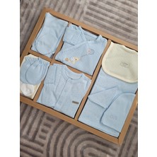 Incibaby Soft Colour Premium % 100 Pamuk 10'lu Erkek Bebek Hastane Çıkış Seti
