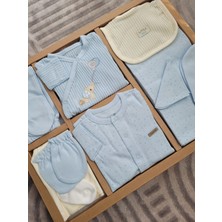 Incibaby Soft Colour Premium % 100 Pamuk 10'lu Erkek Bebek Hastane Çıkış Seti