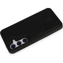 Samsung Galaxy S24 Kılıf Ozzi Magsafe Deri Kapak - Siyah - PHN4968-7059