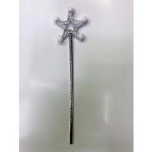 Bfs Nessiworld  Yıldız Peri Asası Sihirli Değnek Beyaz Ponponlu