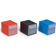 Portbag PÇ014 Çekmece  Mavi-Kırmızı