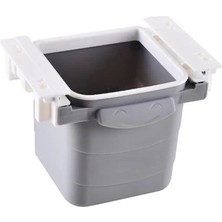 Bfs  Mini Masa Çöp Kovası Plastik Tezgah Altı Geri Çekilebilir Yapışkanlı Görünmez Bölme Pratik