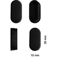 Oval Profil Iç Tapa 15X30 mm 4 Adet