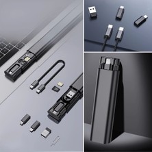 Bfs  Cep Tipi 60W Bas Aç Type-C,iphone Şarj,micro USB Hızlı Şarj Data Kablo Seti