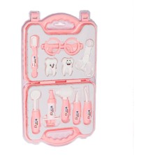 ERN-2039 Çantalı Pembe Dişçi Kız Seti -Heroes Toys
