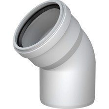 Pvc Atık Su Borusu 45 Derece 125 mm 10 Adet