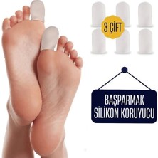 Butik Bfs  6 Adet Baş Parmak Için Silikon Koruyucu
