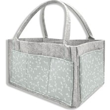 Bfs   Babyjem Keçe Anne Bebek Bakım Çantası 772 Yeşil Çiçek