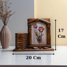 Ahşap Kalemlikli Çerçeve