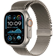 Apple Watch Ultra / Ultra2 49MM Manyetik Klipsli Titanyum Hasır Kordon Hafifliğin ve Gücün Dansı !
