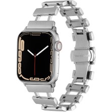 Apple Watch 1/2/3 Serisi 42MM Paslanmaz Çelik Kordon Kelebek Tokalı Kapanış, Nefes Alan Tasarım