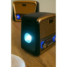Evche Evcher EC-2144BT Retro Radyo - Bluetooth Özellikli, Usb/sd Girişli, Fm/am/sw 3 Bant, LED Fenerli Mp3 Çalar