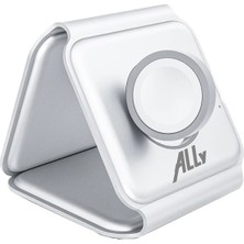 Ally 3 In1 Iphone Airpods Iwatch Kablosuz Şarj Manyetik Katlanabilir Şarj Istas - TKNAL7203-36