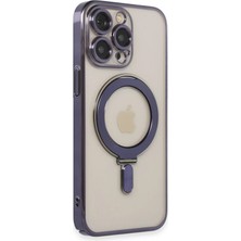 iPhone 14 Pro Max Era Magsafe Standlı Kapak - Derin Mor - TKNAL1779-5150