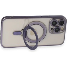 iPhone 14 Pro Max Era Magsafe Standlı Kapak - Derin Mor - TKNAL1779-5150