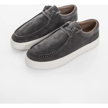 Erkek Hybrid Apron Laceup Ayakkabı - Gri