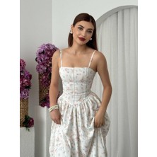 Tiana Pars Ip Askılı Elbise