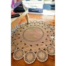 Bhr Creative Jüt Halat Papatya Model Paspas Kilim Yolluk Halı