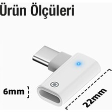 Draco Ally L Tipi Lightning To Type-C Dönüştürücü Apple Pencil Kalem Şarj Adaptör? - Phn2006-1099