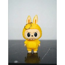 Labubu Figür Oyuncak Anahtarlık Sarı 13cm Kaliteli