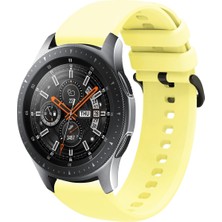 Tagomoon Samsung Galaxy Watch 46MM Uyumlu Kordon Yumuşak Dokulu Soft Renk Tokalı Silikon Kayış