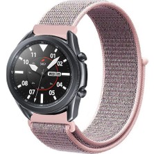 Tagomoon Samsung Galaxy Watch 3 45MM Akıllı Saat Uyumlu Spor Kumaş Desenli Cırt Cırtlı Kordon Kayış