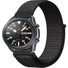 Tagomoon Samsung Galaxy Watch 3 45MM Akıllı Saat Uyumlu Spor Kumaş Desenli Cırt Cırtlı Kordon Kayış
