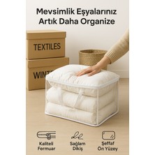 Pratik Saklama Hurcu 40X48X15CM - Katlanabilir, Fermuarlı, Yatak Altı & Dolap Içi Hurç