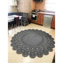 Bhr Creative Jüt Halat Papatya Model Paspas Kilim Yolluk Halı