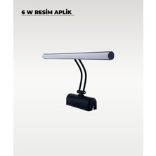 AC Aydınlatma 6W Siyah Flüt Aplik 6500K (Beyaz Işık)