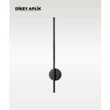 AC Aydınlatma 12W 80 cm Siyah Dikey Aplik - Gün Işığı (4200K)