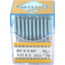 Tnc Düz Makine Kalın Dip Yanmaz Dikiş İğnesi / DPX5 SES PVD 10/70 100ADET