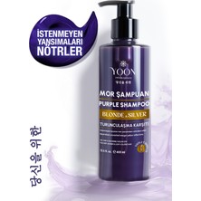 Yoon Mor Şampuan 400ML – Turunculaşma Engeller, Sarı, Gri, Platin Saçlara Özel Renk Koruyucu