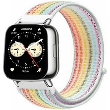 Tagomoon Redmi Watch 5 Active / Lite ile Uyumlu Kordon Kumaş Desenli Cırt Cırtlı Spor Kayış
