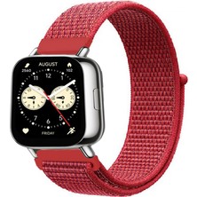 Tagomoon Redmi Watch 5 Active / Lite ile Uyumlu Kordon Kumaş Desenli Cırt Cırtlı Spor Kayış
