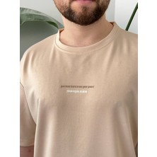 Baskılı Oversize T-Shırt