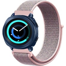 Kreton Samsung Gear Sport ile Uyumlu Kordon Cırt Cırtlı Spor Kumaş Kayış