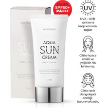Verobene Aqua Sun Cream Su Bazlı Nemlendirici Güneş Kremi SPF50 Kore 70ml