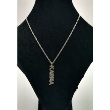 Gümüş Renk Zincirli Figürlü Lüks Kararmaz Kolye