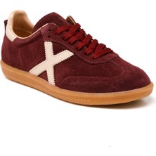 Kadın Sneaker ( Günlük) RC-25Y-088-M-VADE John May Bordo Süet-Bej Deri